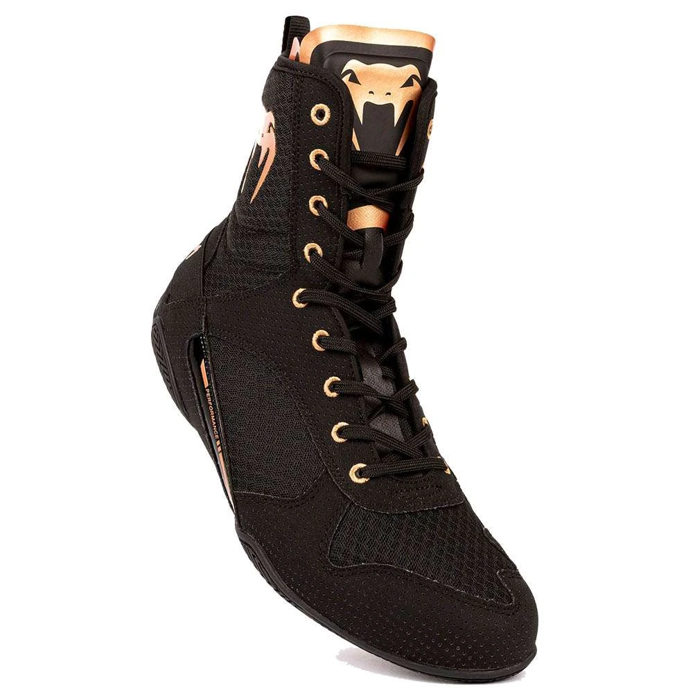 Venum Elite Boxing Boot – Black/Bronze 1 Venum Elite Boxing Boot – Black/Bronze