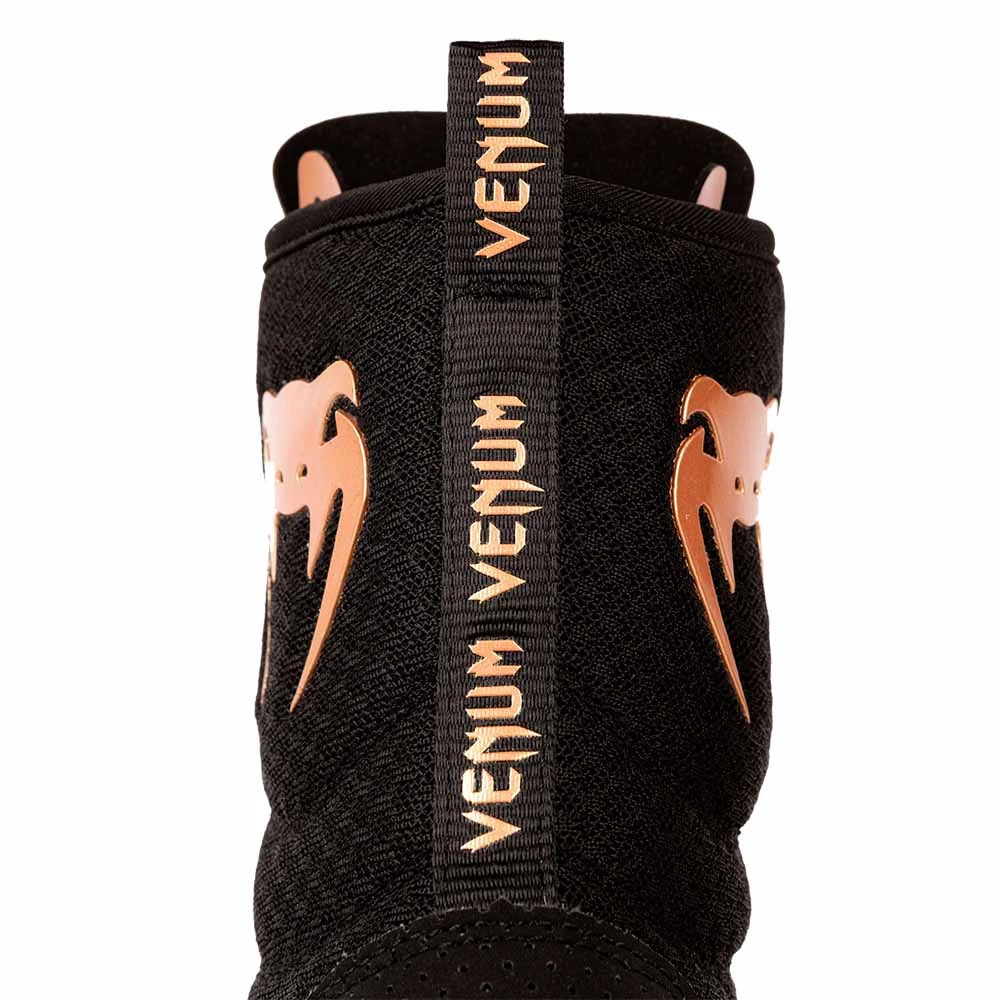Venum Elite Boxing Boot – Black/Bronze 3 Venum Elite Boxing Boot – Black/Bronze - Image 3