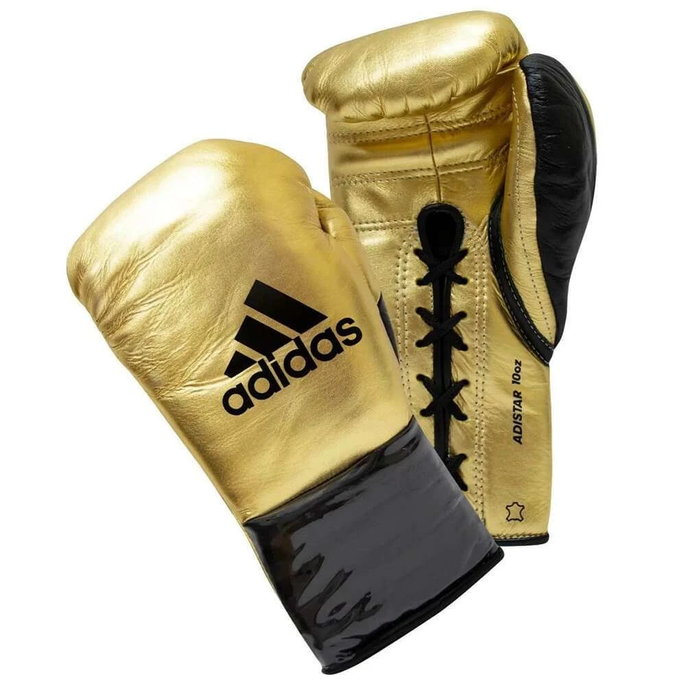 Adidas AdiStar 3.0 BBBC Approved Pro Boxing Gloves – Gold/Black 1 Adidas AdiStar 3.0 BBBC Approved Pro Boxing Gloves – Gold/Black