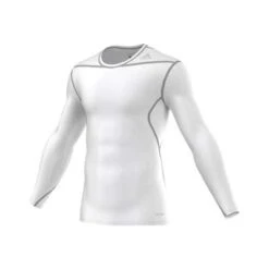 Adidas TechFit Seamless Long Sleeve Tee – White