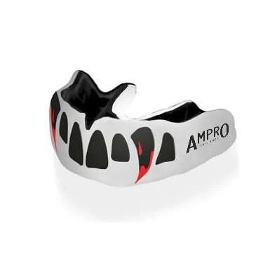 Ampro Custom Dentist Performance White Mouth Guard – Vampire Fangs 1 Ampro Custom Dentist Performance White Mouth Guard – Vampire Fangs