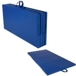 Cannons UK Foldable Gymnastics Mat (Carry Handles) Blue – 8ft X 4ft X 50mm
