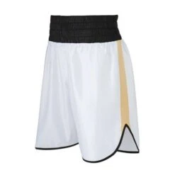 Burnett White & Gold Boxing Shorts