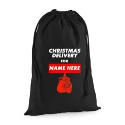 Sugar Ray’s Personalised Christmas Boxing Sack – Black
