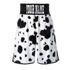 Cow Print Boxing Shorts – Your Name