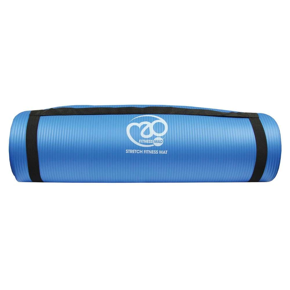 Fitness-Mad Stretch Fitness Mat 10mm – Grey Or Blue 7 Fitness-Mad Stretch Fitness Mat 10mm – Grey Or Blue - Image 7