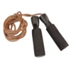 Fitness-Mad Adjustable Leather Weighted Speed Rope – Brown/Black