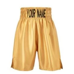 Custom Made Satin Maroon Boxing Shorts -Under Armour Sale Gold 1 colour Satin boxing shorts03