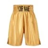 Custom Made Satin Gold Boxing Shorts