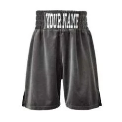 Velvet Grey Boxing Shorts – Your Name