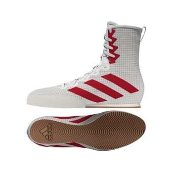 Adidas Box Hog 4 Boxing Boots – White/Red 1 Adidas Box Hog 4 Boxing Boots – White/Red