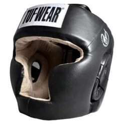 Tuf Wear Leather Full Face Headguard – Black