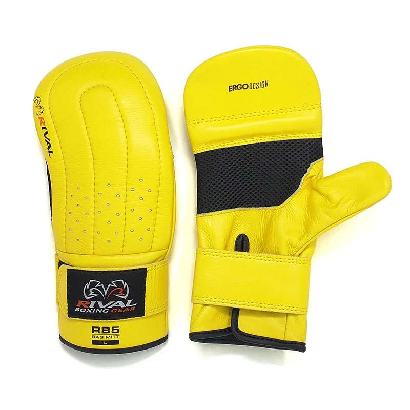Rival RB5 Bag Mitts – Yellow 2 Rival RB5 Bag Mitts – Yellow - Image 2