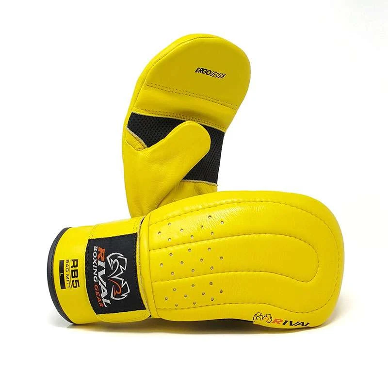 Rival RB5 Bag Mitts – Yellow 1 Rival RB5 Bag Mitts – Yellow