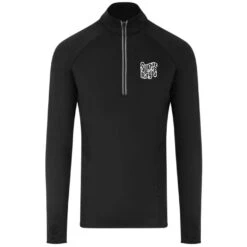 Sugar Ray’s Cool Flex ½ Zip Training Top – Black/White