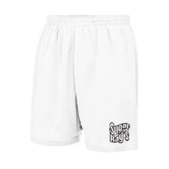 Sugar Ray’s Junior Cool Tech Training Shorts – White/Black