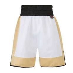 Mayweather White & Gold Boxing Short