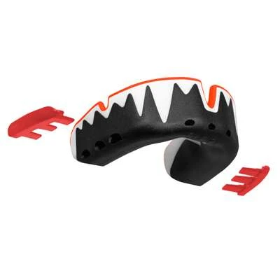 Opro Platinum Fangz Mouthguard – Black/White/Red 3 Opro Platinum Fangz Mouthguard – Black/White/Red - Image 3