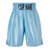 Custom Made Satin Sky Blue Boxing Shorts