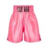 Custom Made Satin Pink Boxing Shorts