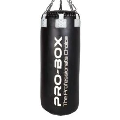 Pro-Box Champ Hybrid Leather Jumbo Punch Bag – Black/White