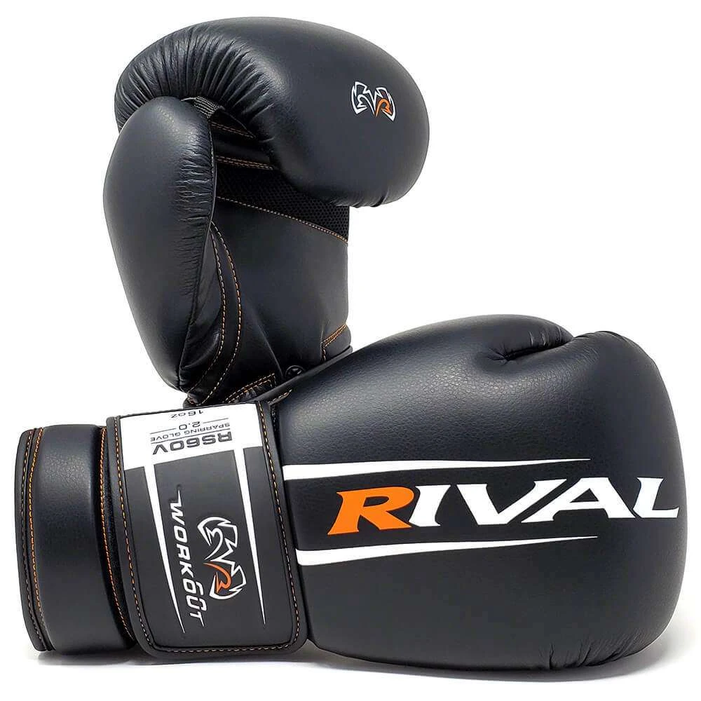 Rival RS60V Workout Sparring Gloves 2.0 – Black 1 Rival RS60V Workout Sparring Gloves 2.0 – Black