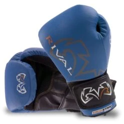 Rival RS10V Optima Hook And Loop Sparring Gloves – Blue
