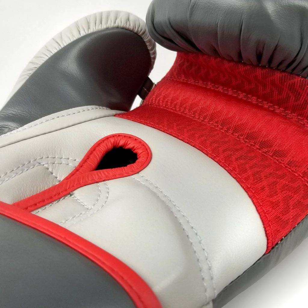 Rival RS80V Impulse Sparring Gloves – Grey/White/Red 3 Rival RS80V Impulse Sparring Gloves – Grey/White/Red - Image 3