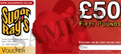 Sugar Ray’s £50.00 Gift Voucher