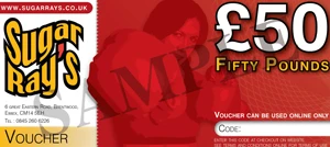 Sugar Ray’s £50.00 Gift Voucher 1 Sugar Ray’s £50.00 Gift Voucher