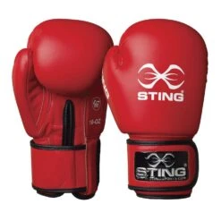 Sting AIBA Competition Boxing Gloves – Red