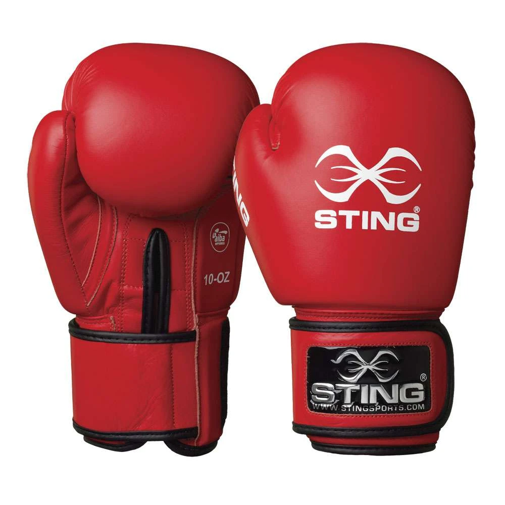 Sting AIBA Competition Boxing Gloves – Red 1 Sting AIBA Competition Boxing Gloves – Red