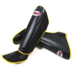 Sandee Authentic Leather Boot Shinguard – Black/White -Under Armour Sale SandeeAuthenticBlackYellowLeatherBootShinguard