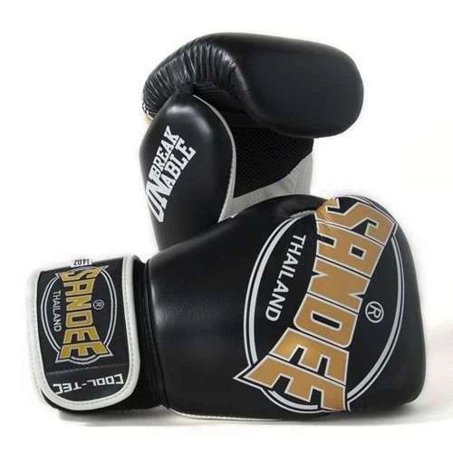 Sandee Cool-Tec Leather Sparring Glove – Black/Gold/White 1 Sandee Cool-Tec Leather Sparring Glove – Black/Gold/White