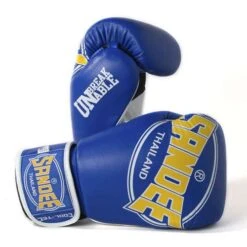 Sandee Cool-Tec Leather Sparring Glove – Blue/Yellow/White