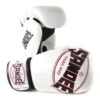 Sandee Cool-Tec Leather Sparring Glove – White/Black/Red