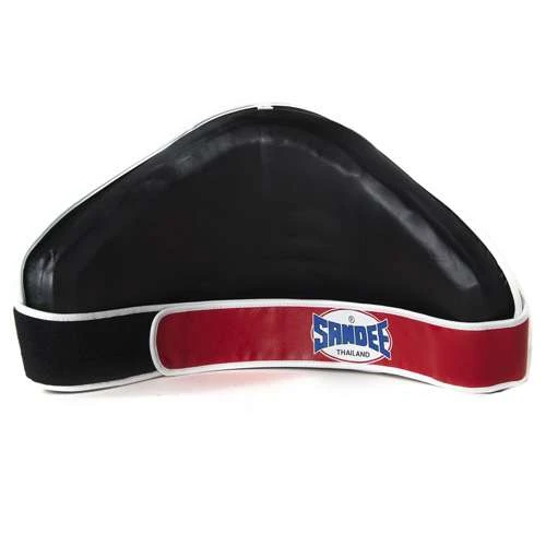 Sandee Leather Belly Pad – Red/White 2 Sandee Leather Belly Pad – Red/White - Image 2