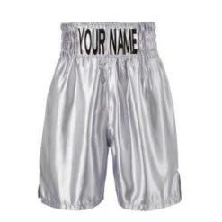 Custom Made Satin Electric Blue Boxing Shorts 16 Custom Made Satin Electric Blue Boxing Shorts -Under Armour Sale Silver 1 colour Satin boxing shorts02