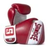 Sandee Sport Synthetic Leather Boxing Glove – Red/White