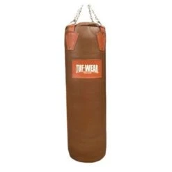 Tuf Wear 4ft Hide Leather Punchbag – Classic Brown