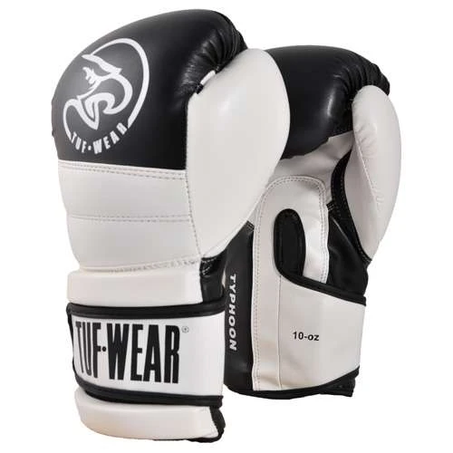 Tuf Wear Typhoon Training Boxing Glove – White/Black 4 Tuf Wear Typhoon Training Boxing Glove – White/Black - Image 4