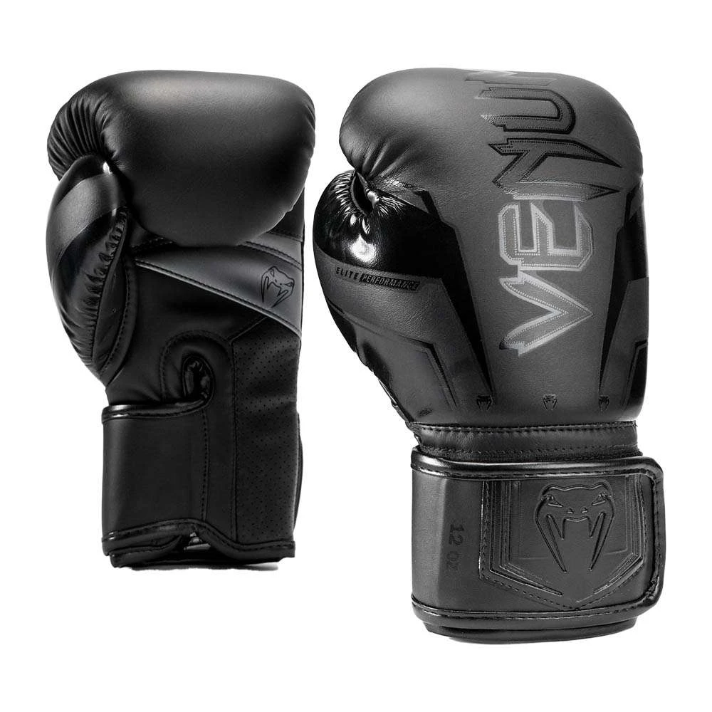 Venum Elite Evo Boxing Gloves – Black/Black 1 Venum Elite Evo Boxing Gloves – Black/Black