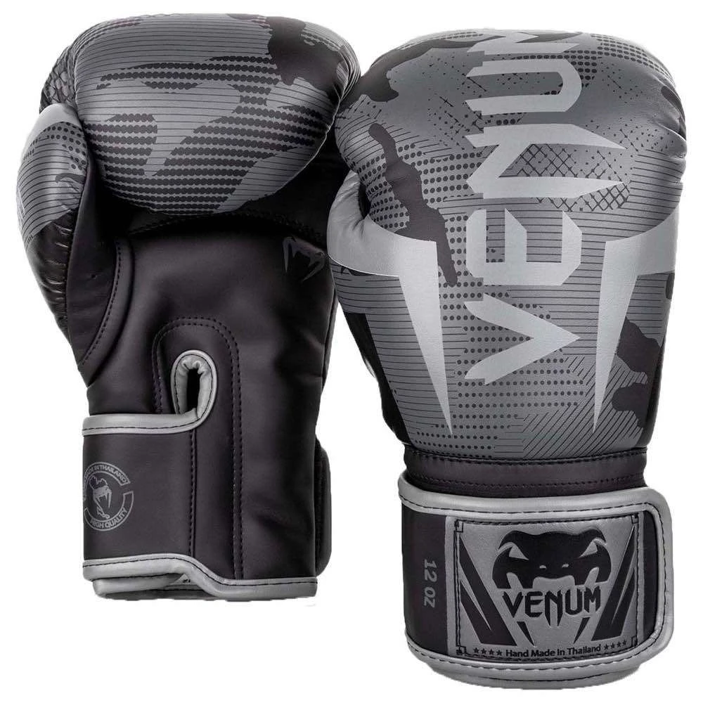 Venum Elite Boxing Gloves – Black/Dark Camo 1 Venum Elite Boxing Gloves – Black/Dark Camo