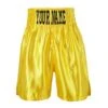 Custom Made Satin Yellow Boxing Shorts