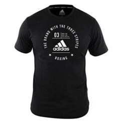 Adidas Boxing 3 Stripes T-Shirt – Black