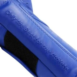 Adidas AdiSpeed Hook And Loop Boxing Gloves – Blue/White -Under Armour Sale adisbg501pro adispeed blue white close up 02 copy 2