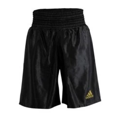 Adidas 18 Satin Boxing Shorts – Black/Gold