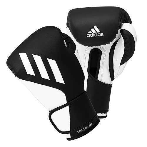 Adidas Speed Tilt 350 Hook & Loop Boxing Gloves – Black/White 1 Adidas Speed Tilt 350 Hook & Loop Boxing Gloves – Black/White