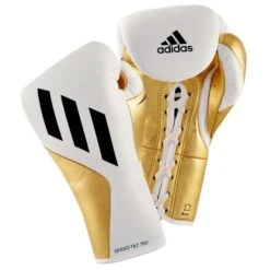 Adidas Speed Tilt 750 BBBC Approved Pro Gloves – White/Gold