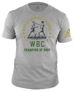 Adidas WBC Boxing T-Shirt – Grey/Green/Gold